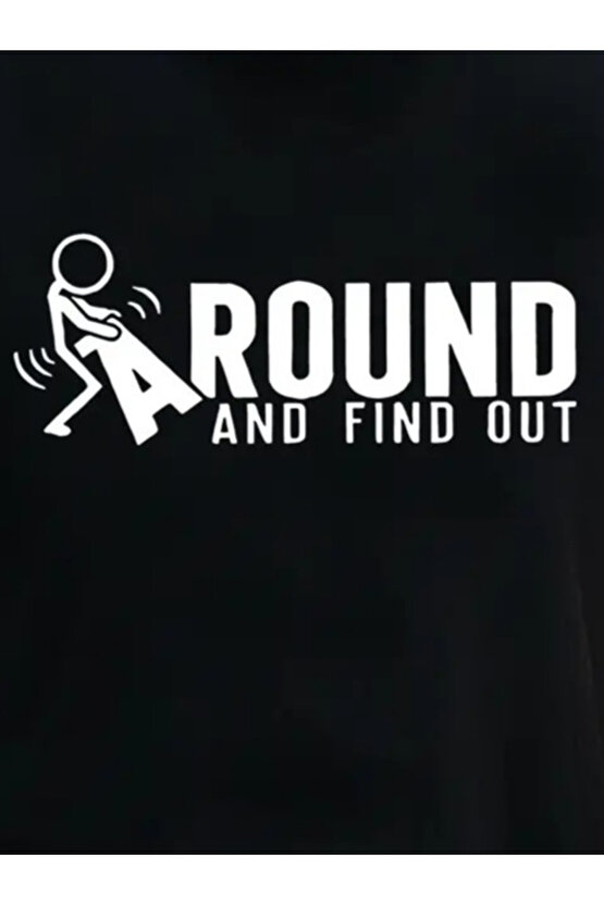 Gökyüzü Moda Erkek Around Baskılı Süprem T-shirt