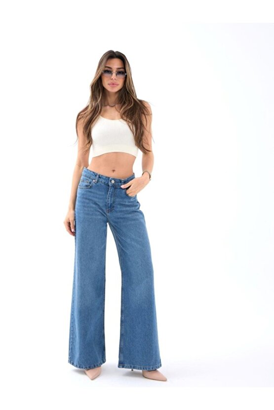 Gökyüzü Moda 7418 KOT PANTOLON-MAVİ