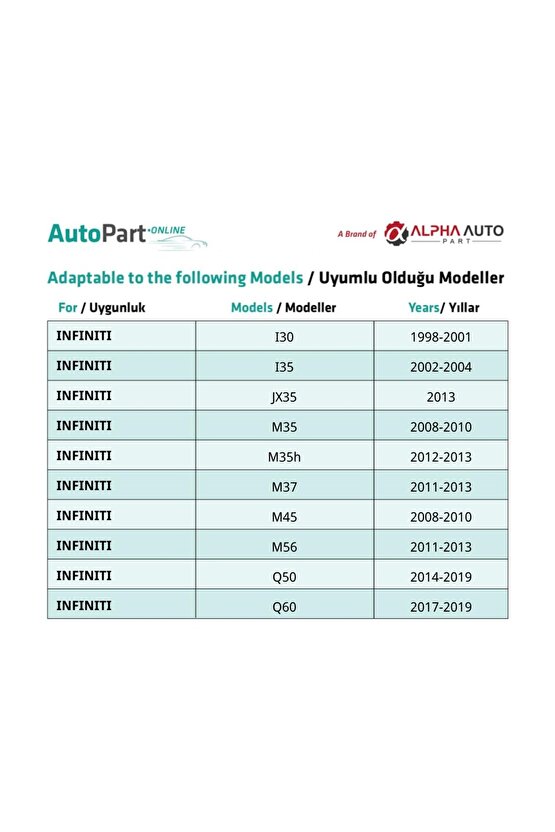 Nissan, İnfiniti, Subaru için Tampon Klips- 50 Adet