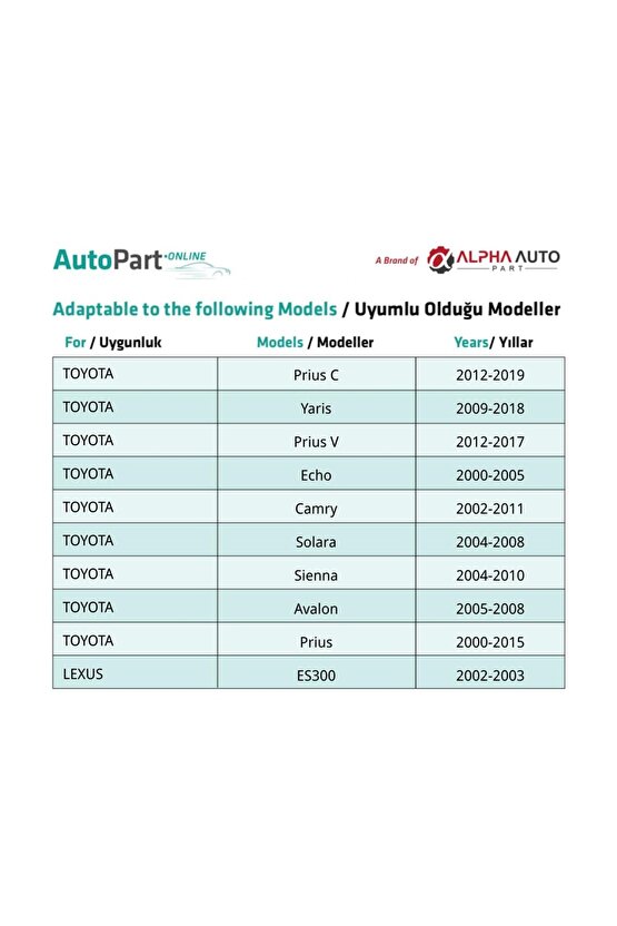 Toyota ve Lexus için Trifon Yıldız Vida- Gri- 6,3x19mm - 1 Adet
