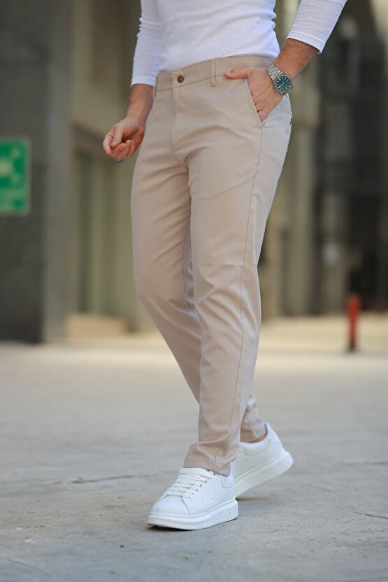 Gökyüzü Moda Erkek Düz Kesim Bilek Boy Kumaş Pantolon