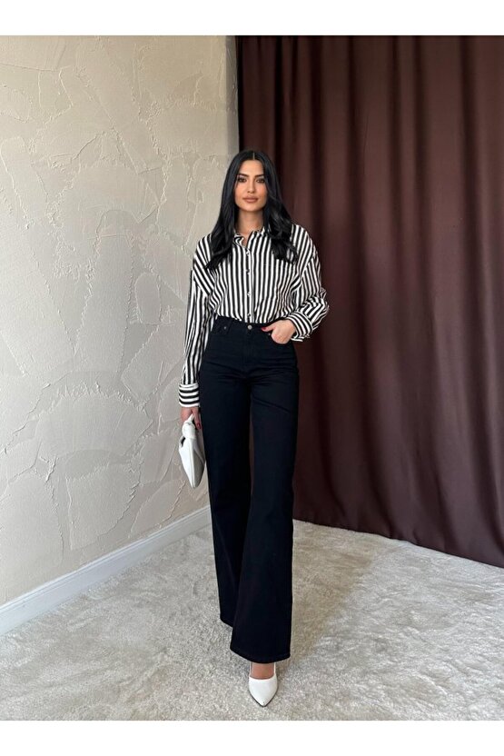 eyesof Siyah Comfy Jeans Pantolon