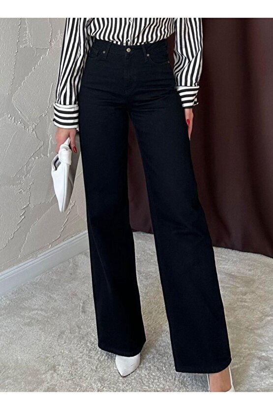 eyesof Siyah Comfy Jeans Pantolon