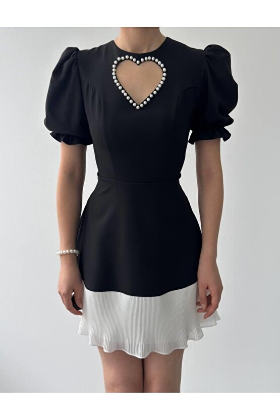 Safe Kalp Detaylı Elbise