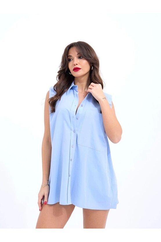 Yonca Moda 5210 Gömlek-mavi