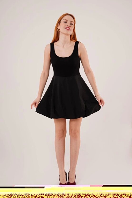 aks İspanyol Kol Piliseli Elbise