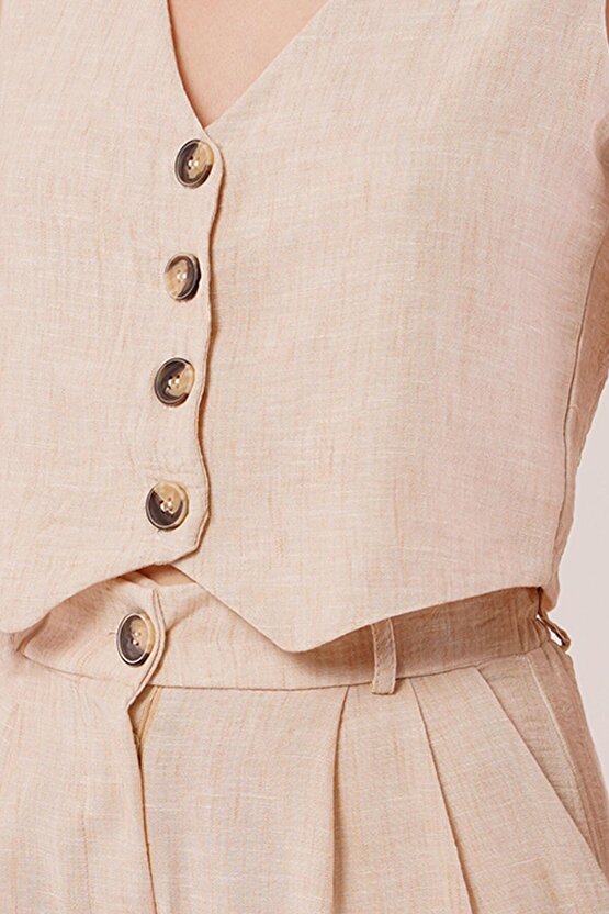 eyesof Kırçıllı Desen Bej Takım