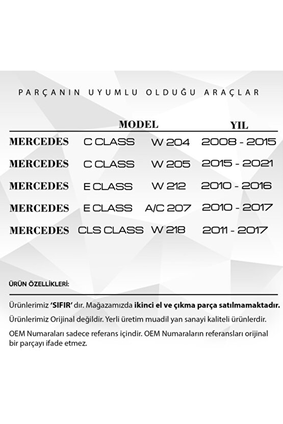 Mercedes C Class W204,w205,w212,w218 Için Sunroof Düğmesi (gri)