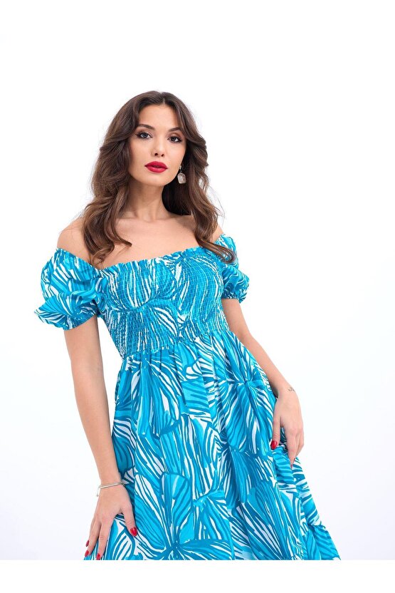 Gökyüzü Moda 5525 ELBİSE-HONG KONG