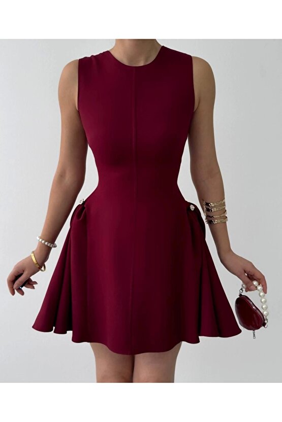 ore İnci Detaylı Elbise