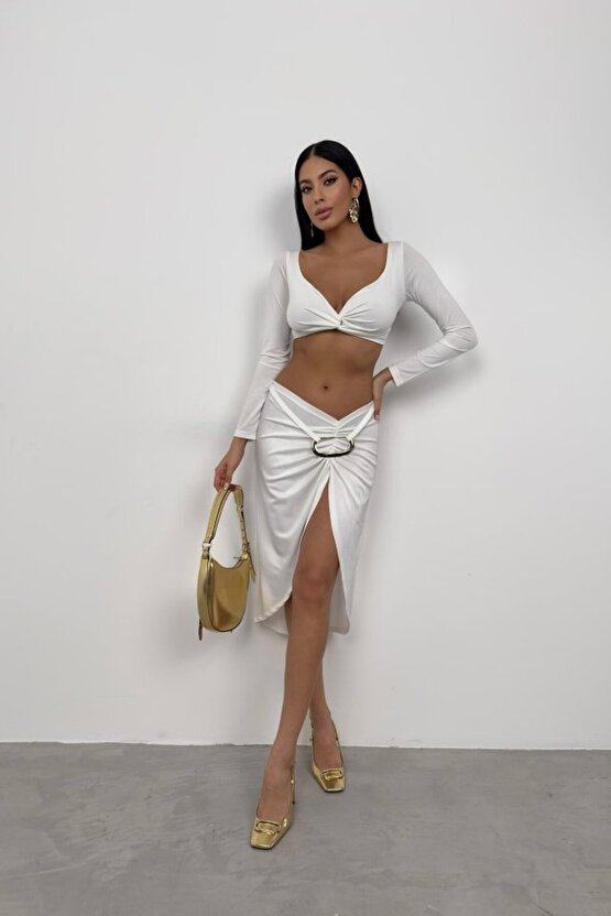 eyesof Toka Detay Asimetrik Etek