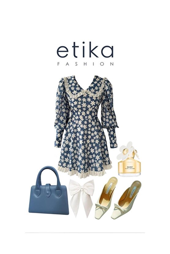 Vero Bebe Yaka Elbise