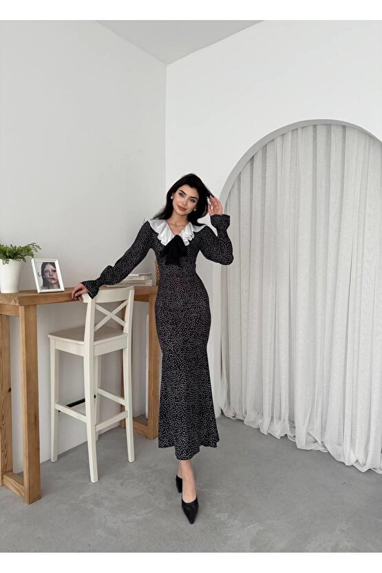 Ospe Fiyonklu Elbise