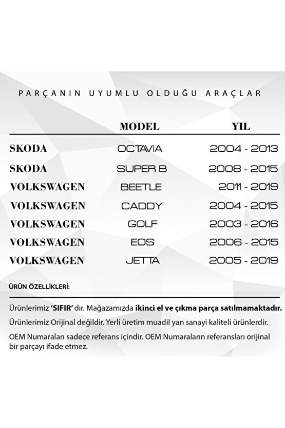 Vw Golf, Audi A3, Seat Leon, Skoda Için Su Borusu T Dağıtıcı