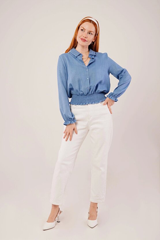 Bel Ve Bilek astikli avi Bluz