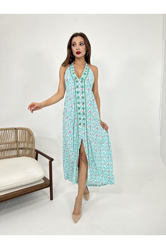 Gökyüzü Moda 6855 ELBİSE-MİNT