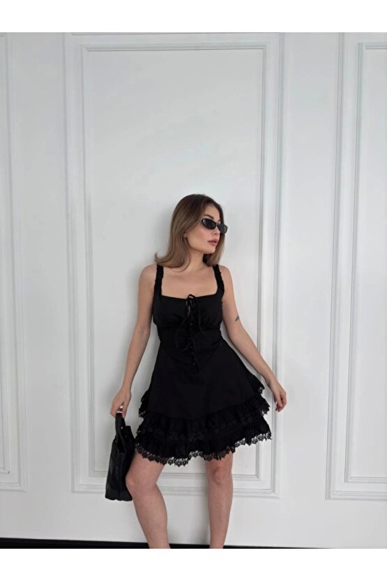 ini Askılı Elbise  iyah