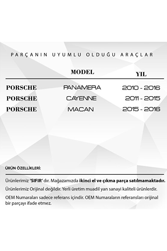 Porsche Panamera Cayenne Macan Için Cam Açma Düğme 4 Adet Sol Kap