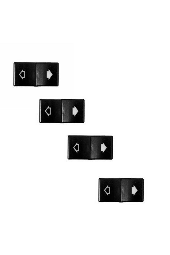 BMW 7 Serisi E38 için Cam Düğmesi Tamir Kapağı 4 Adet