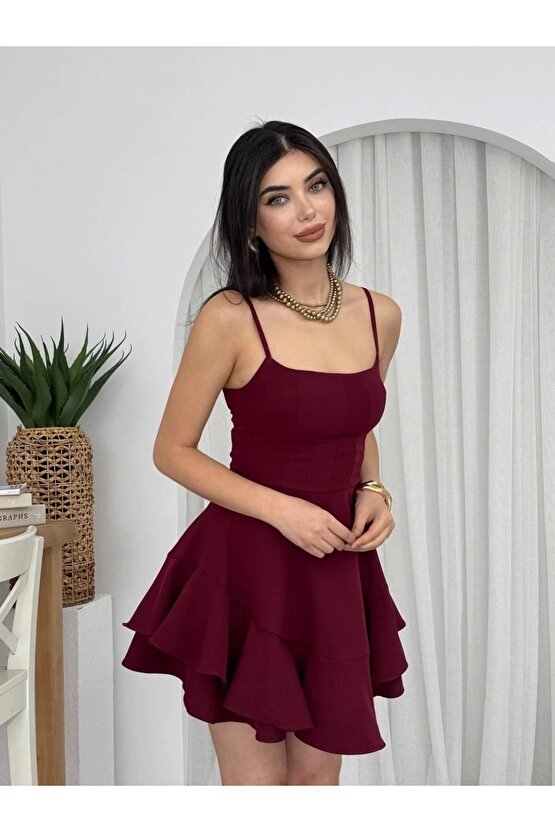 Common İp Askılı Elbise