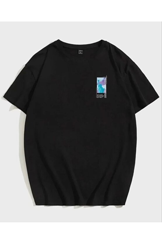 Unisex Baskılı Oversize Thirt  iyah