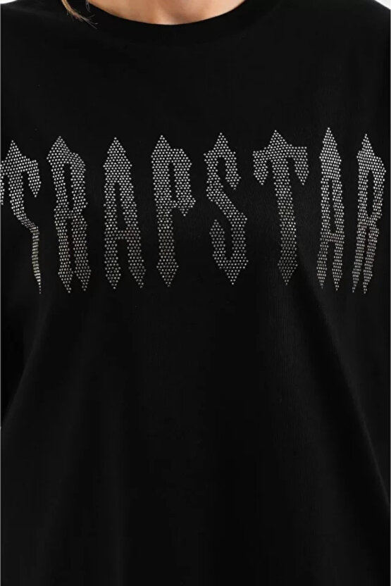 Unisex Taş Desenli Oversize Thirt iyah