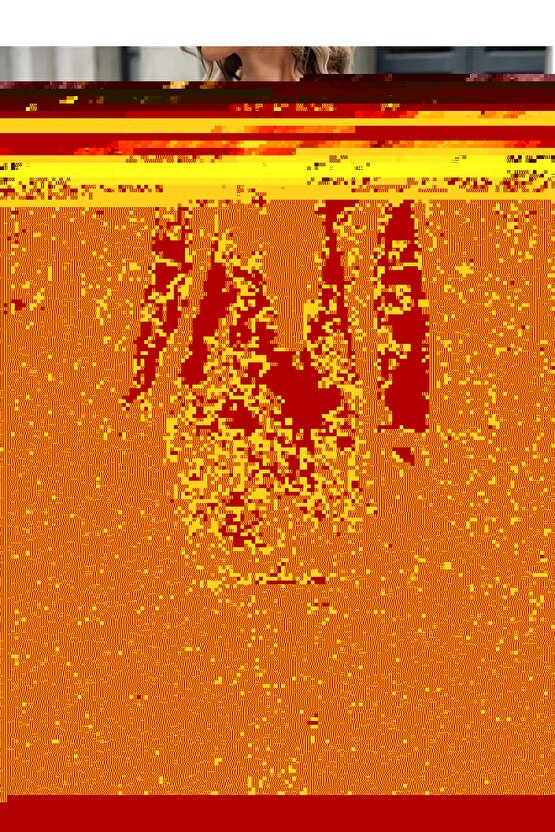 Kadın Uzun Kollu Bisiklet Yaka Desenli Kısa Viskon Iki Iplik Elbise