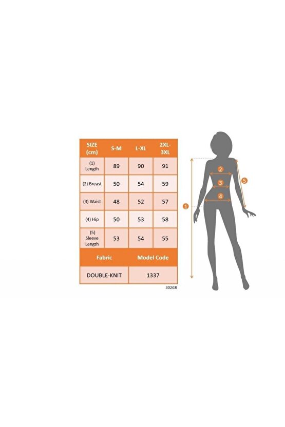 Kadın Bisiklet Yaka Uzun Kol çizgili Iki Iplik Kumaş Mini Boy Elbise