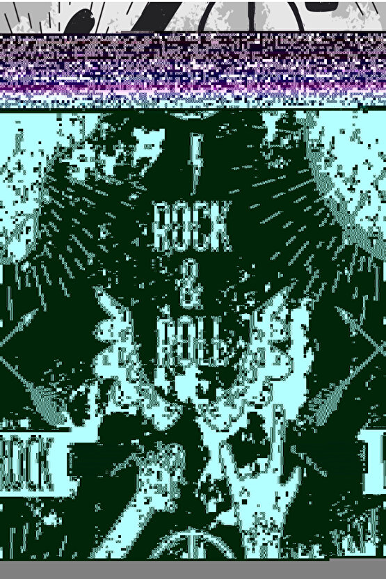 rock and roll heawy metal gitar müzik retro ahşap poster