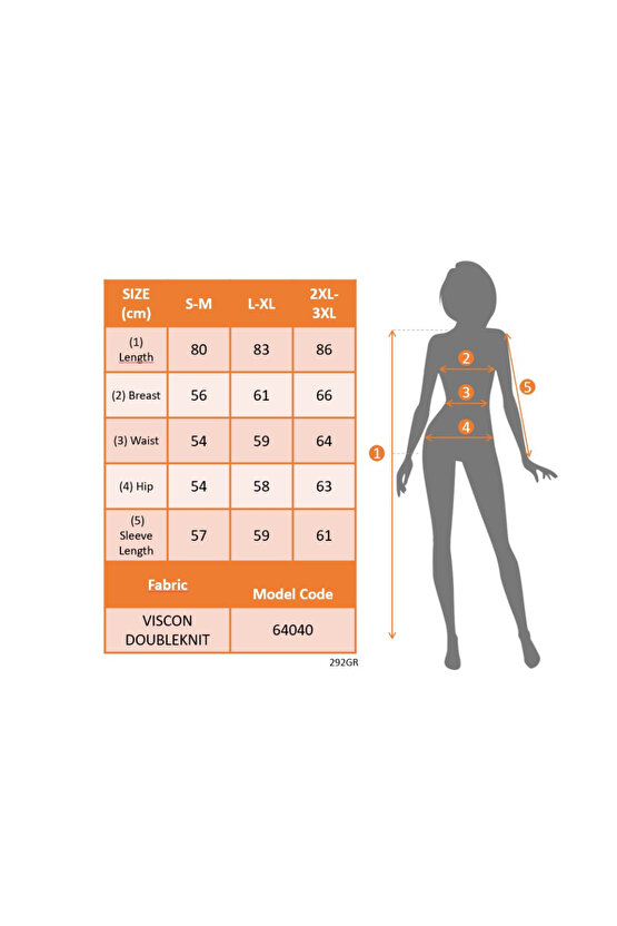 Gökyüzü Moda Kadın Uzun Kollu Bisiklet Yaka Kalp Desenli Viskon Iki Iplik Bluz