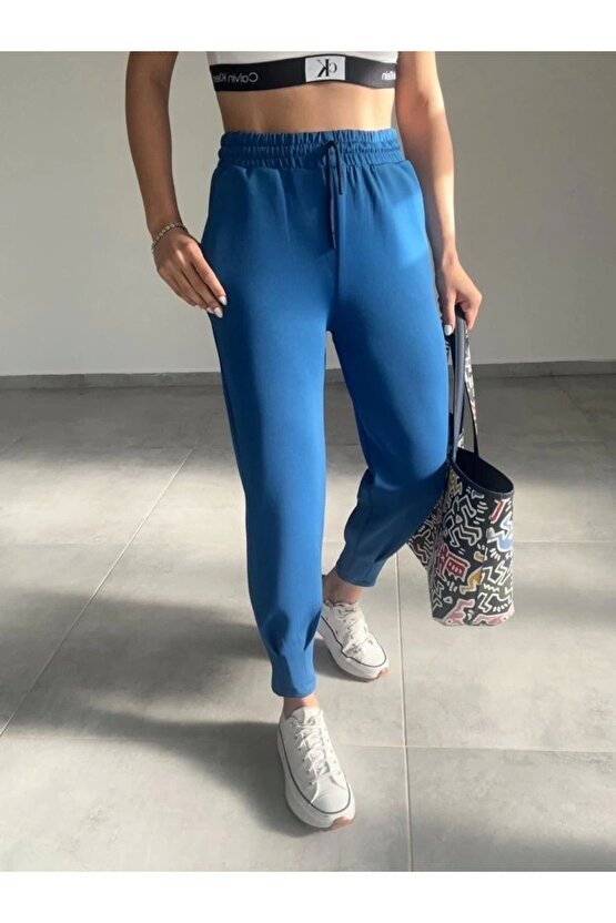 Kadın Uzun Kol V Yaka Kapüşon Detay weat Ve Yüksel Bel Eşofman Ikili Takım