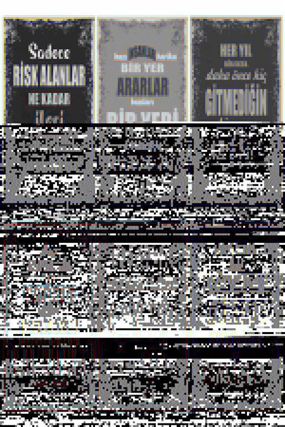 Motivasyon Eğlenceli Öğretici Duvar Yazıları-2- 6lı Mini Retro Ahşap Poster Seti