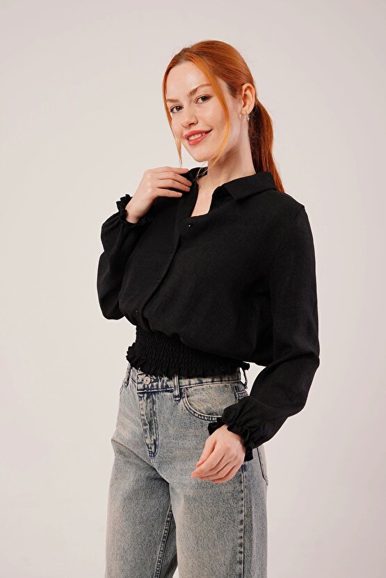 Bel Ve Bilek astikli iyah Bluz