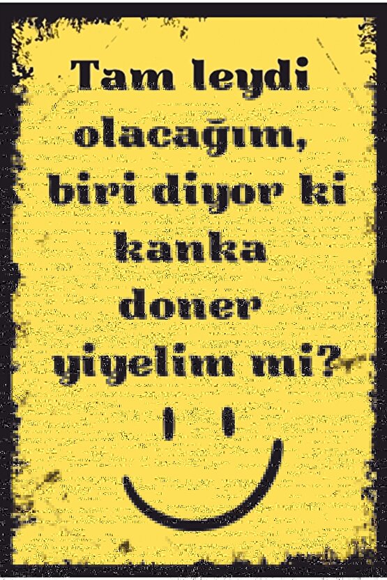 Leydi Komik Duvar Yazıları Retro Ahşap Poster