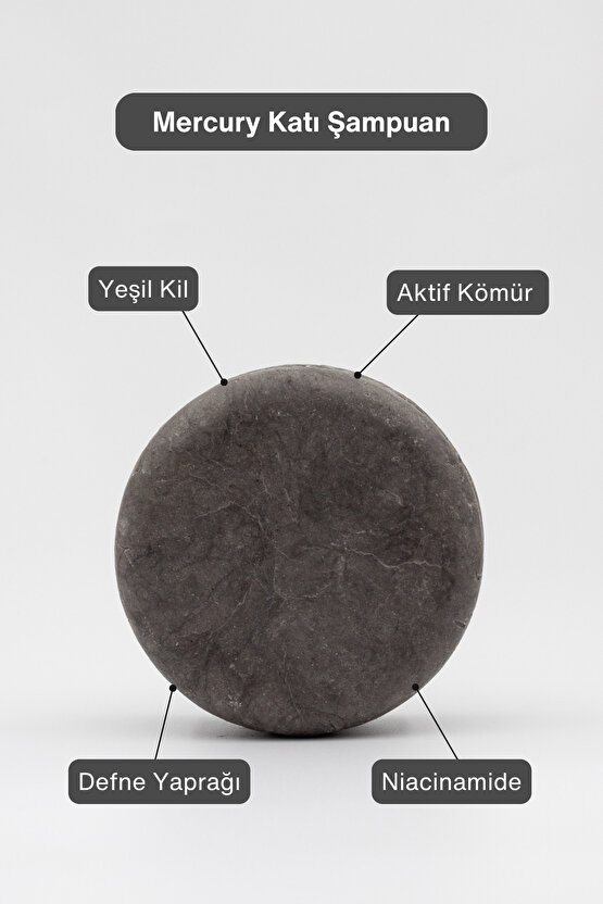 Mercury Yağlı Saçlar Dengeleyici Katı Şampuan 105 G