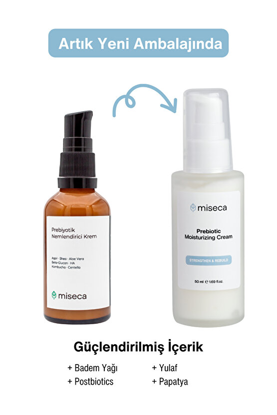 Prebiotic Nemlendirici Ve Onarıcı Krem 50 ml | Cica Centella Bifida