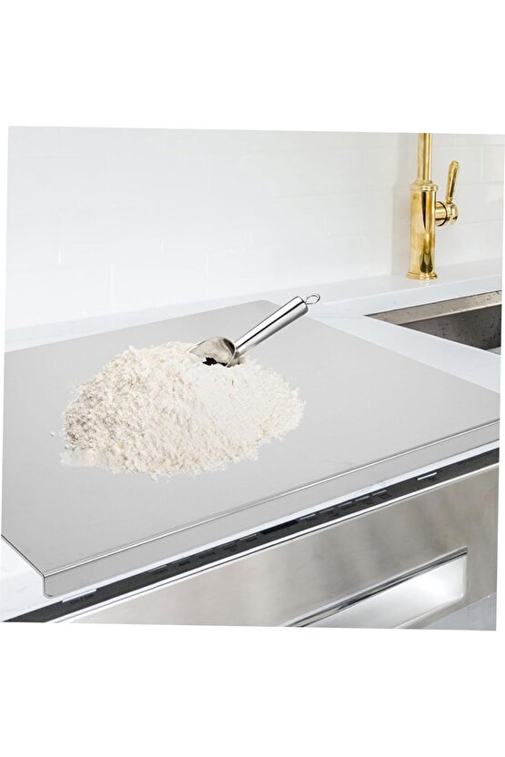 Narkalıp Paslanmaz Çelik Tezgah Koruyucu Doğrama Tahtası  Mutfak Kesme Tahtaları 30x40cm