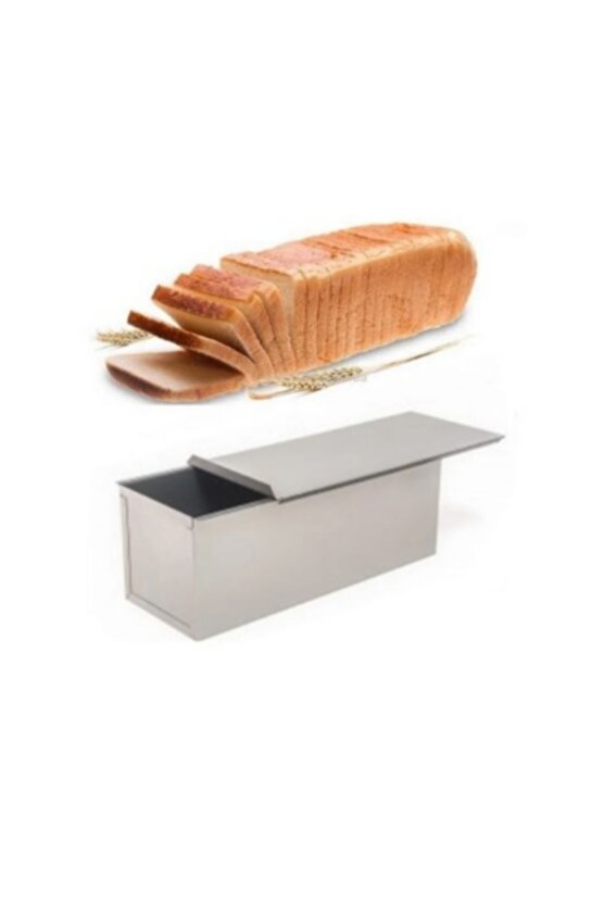 Narkalıp Baton Tost & Ekmek Kalıbı Kapaklı (9X11X18 CM) Paslanmaz Çelik