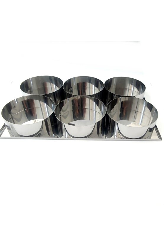 Roll Kruvasan Pişirme Kalıbı Ve Tepsili Aparat Yuvarlak Çap 12cm 6adet Takım