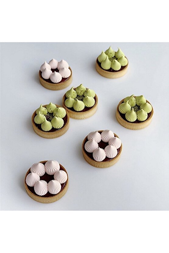 Narkalıp Yuvarlak Delikli Tart Kalıbı Küçük Boy Çap 6 Cm 6 Adet