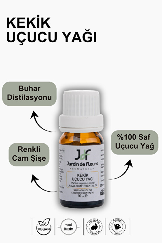Kekik (Thyme) Uçucu Yağı 10 ml - %100 Saf Aromaterapi Yağı