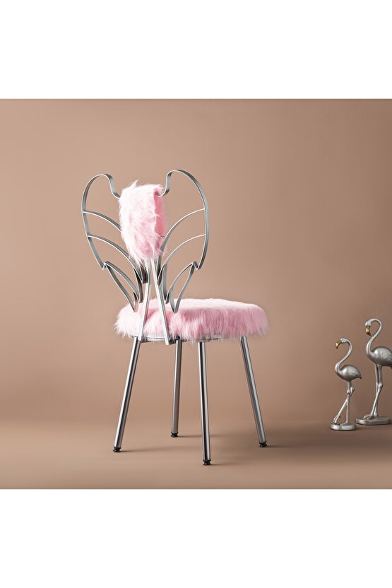 Metal Melek Sandalye Angel Sandalye Makyaj Sandalyesi