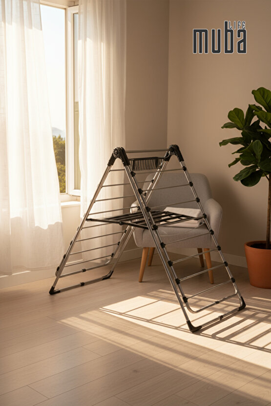 Kurutmalık Kalın Borulu Extra Dayaniklı Çamaşır Kurutma Askısı