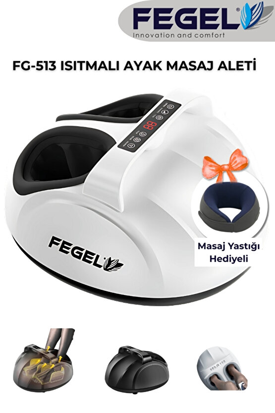 FG-513 6D Isıtmalı Ayak Masaj Aleti, Derin Yoğurma ve Hava Basınçlı Kumandalı Masaj Aleti