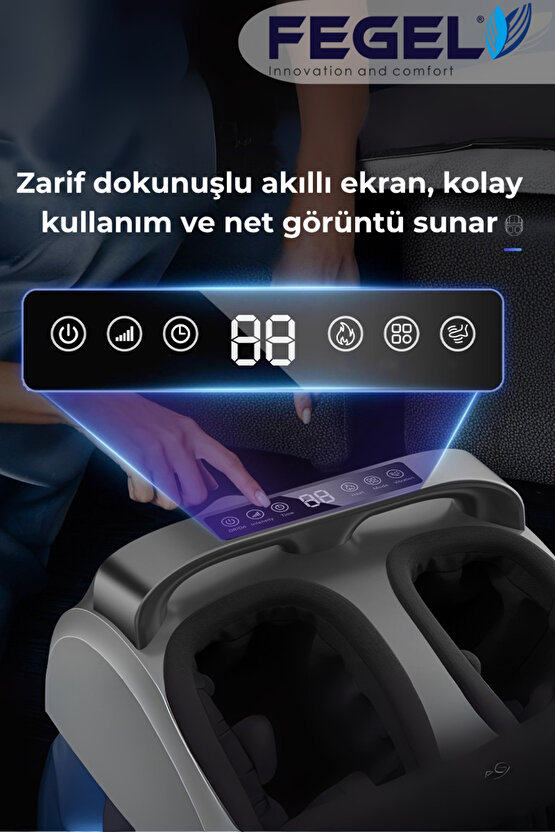 FG-513 6D Isıtmalı Ayak Masaj Aleti, Derin Yoğurma ve Hava Basınçlı Kumandalı Masaj Aleti