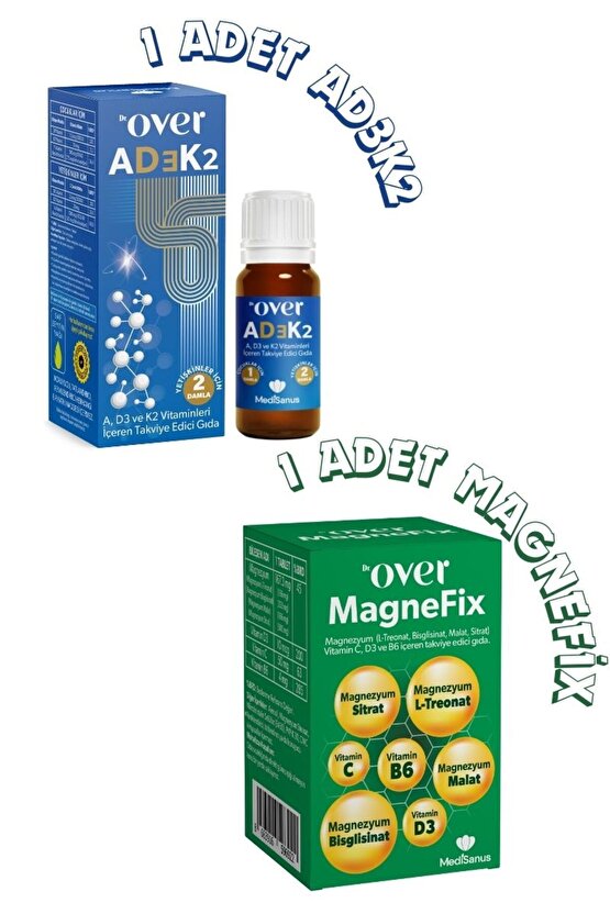 2li Fırsat Paketi - 1 kutu Magnefix ve 1 kutu AD3K2 bir arada