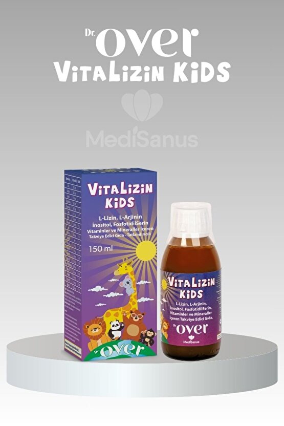 Vitalizin Kids L-lizin, L-arjinin, Inositol, Fosfotidilserin, Vitamin Ve Min. Içeren Tak. Ed. Gıda