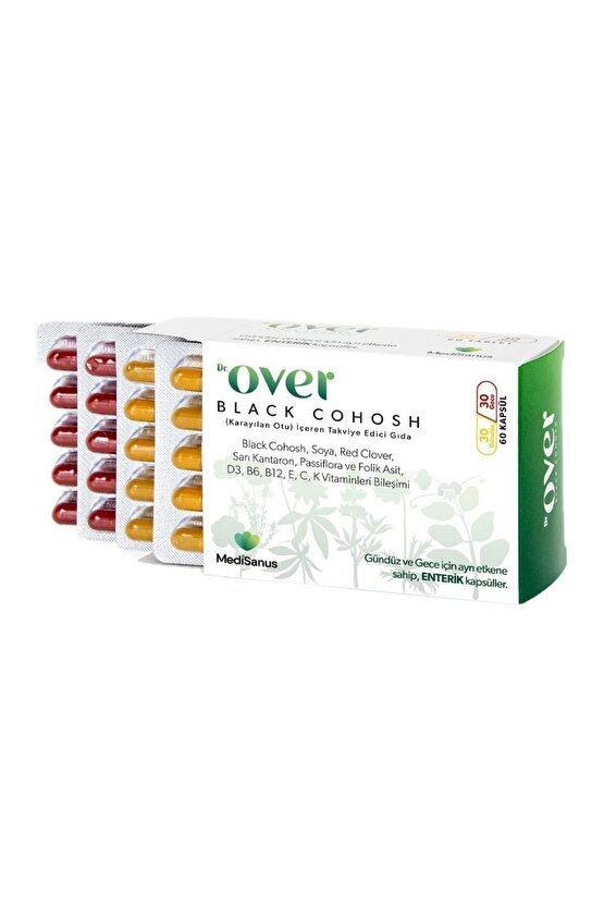 Black Cohosh, Karayılan Otu, Soya, Red Clover, Sarı Kantaron, Passiflora Içeren Gıda Tak. 1 Kutu