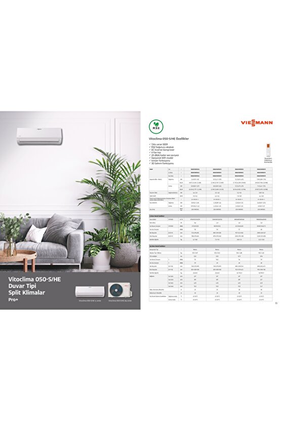 Vitoclima  PRO PLUS SERİSİ  18.000 Btu İnverter Klima (ÜCRETSİZ Montaj)