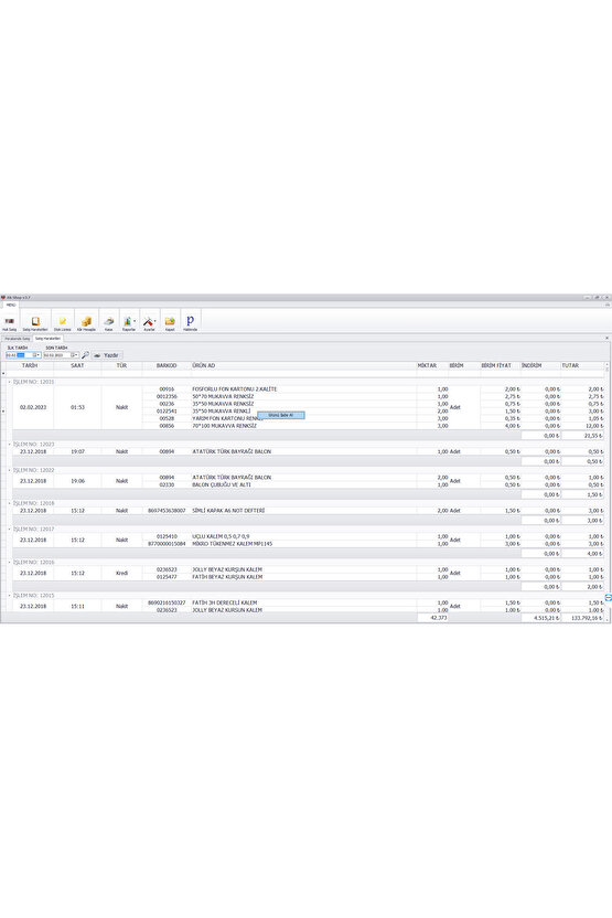 Barkod Satış Sistemi & Market Programı & Barkod Yazıcı & Kablolu Barkod Okuyucu